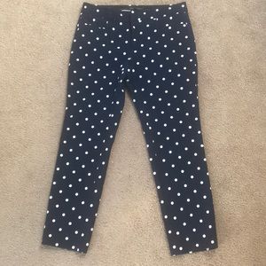 Banana Republic Petite Sloan Polka Dot Pant